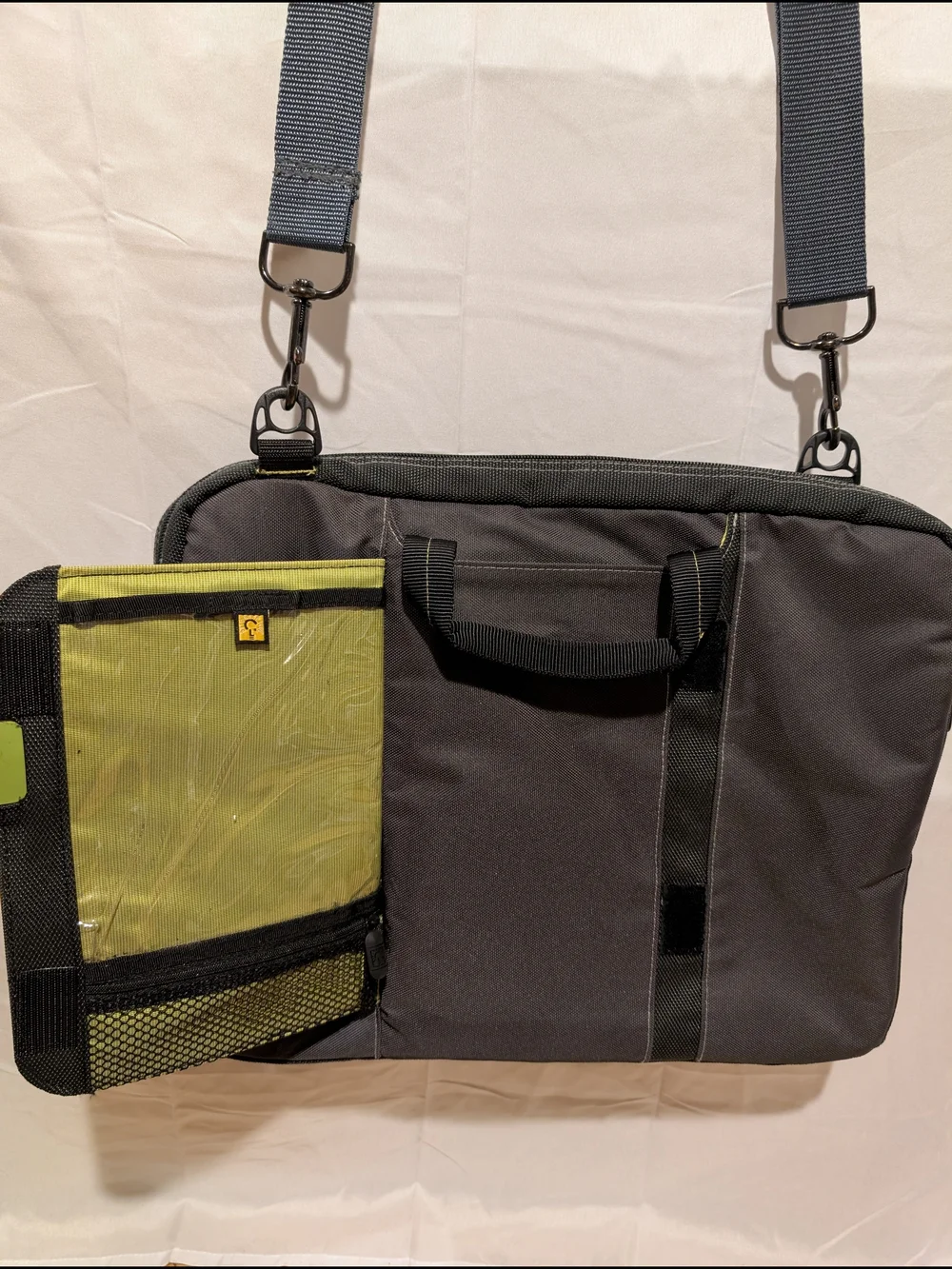Case Logic Secure Black Laptop Briefcase with Yellow Trim